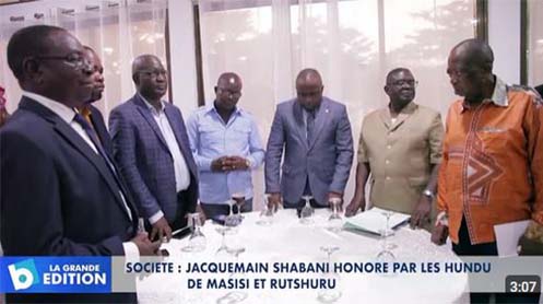 Société: Jacquemain Shabani honoré par les Hundu de Masisi et Rutshuru