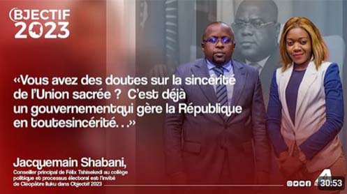 Jacquemain Shabani: Vous avez des doutes sur la sincérité de l’Union sacrée ?